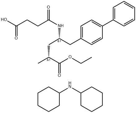 (ΑR,ΓS)-Γ-[(3-羧基-1-氧丙基)氨基]-甲基-[1,1'-聯(lián)苯]-4-戊酸4-乙酯二環(huán)己基胺鹽 結構式