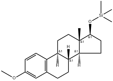 3-Methoxy-17β-(trimethylsiloxy)-1,3,5(10)-estratriene Struktur