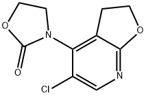 3-(5-chloro-2,3-dihydrofuro[2,3-b]pyridin-4-yl)oxazolidin-2-one Struktur