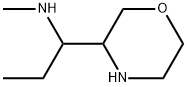 3-Morpholinemethanamine, α-ethyl-N-methyl- Struktur