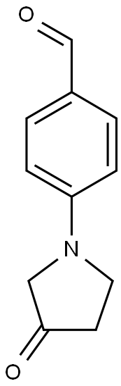 4-(3-oxopyrrolidin-1-yl)benzaldehyde Struktur