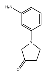 1-(3-aminophenyl)pyrrolidin-3-one Struktur