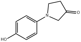 1-(4-hydroxyphenyl)pyrrolidin-3-one Struktur