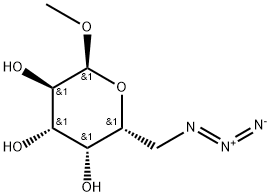 Methyl 6-azido-6-deoxy-α-D-galactopyranoside Struktur