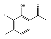 1-(3-fluoro-2-hydroxy-4-methylphenyl)ethan-1-one Struktur