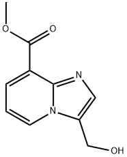 methyl 3-(hydroxymethyl)imidazo[1,2-a]pyridine-8-carboxylate Struktur