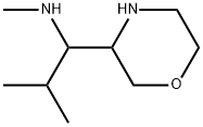 3-Morpholinemethanamine, N-methyl-α-(1-methylethyl)- Struktur