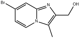 {7-bromo-3-methylimidazo[1,2-a]pyridin-2-yl}methanol Struktur