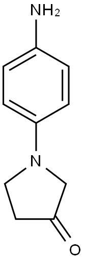 1-(4-aminophenyl)pyrrolidin-3-one Struktur