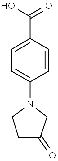 4-(3-oxopyrrolidin-1-yl)benzoic acid Struktur