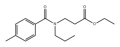 β-Alanine, N-(4-methylbenzoyl)-N-propyl-, ethyl ester Struktur