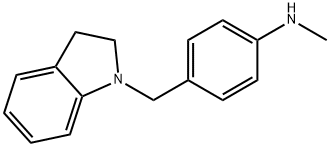 4-(indolin-1-ylmethyl)-N-methylaniline Structure