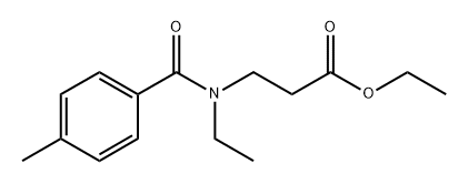 β-Alanine, N-ethyl-N-(4-methylbenzoyl)-, ethyl ester Struktur