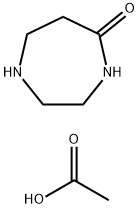 1,4-Diazepan-5-one Acetic Acid Struktur