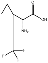 Cyclopropaneacetic acid, α-amino-1-(trifluoromethyl)- Struktur