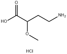 4-amino-2-methoxybutanoic acid hydrochloride Struktur