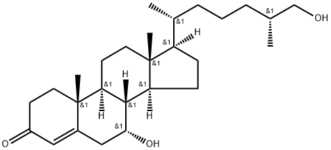 7α,27-dihydroxy-4-cholesten-3-one Struktur