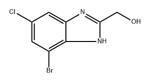 (4-bromo-6-chloro-1H-benzo[d]imidazol-2-yl)methanol Struktur