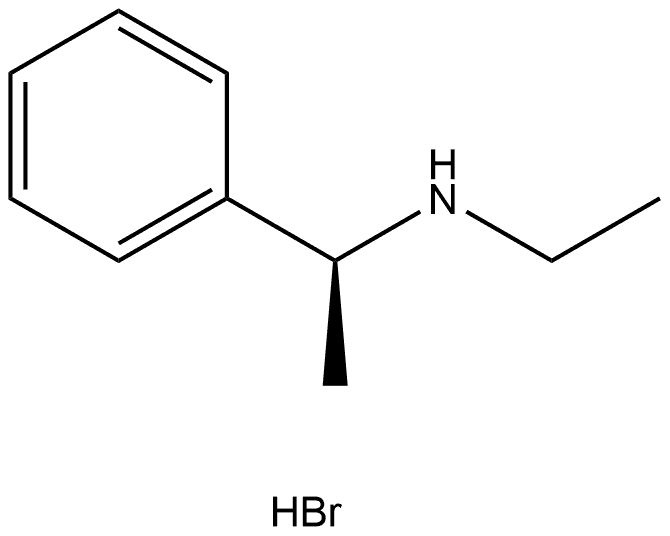 (R)-N-ethyl-1-phenylethan-1-amine hydrochloride Struktur