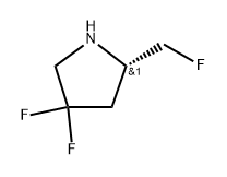 (S)-4,4-difluoro-2-(fluoromethyl)pyrrolidine Struktur