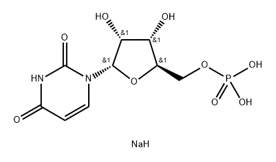 Uracil, 1-α-D-ribofuranosyl-, 5'-(dihydrogen phosphate), disodium salt (8CI) Struktur