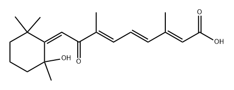 Retinoic acid, 5,8-dihydro-5-hydroxy-8-oxo-, 6-cis- (9CI) Struktur