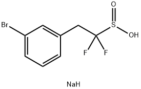 Benzeneethanesulfinic acid, 3-bromo-α,α-difluoro-, sodium salt (1:1) Struktur