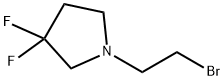 1-(2-bromoethyl)-3,3-difluoropyrrolidine Struktur