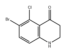 6-bromo-5-chloro-2,3-dihydroquinolin-4(1H)-one Struktur