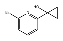 1-(6-bromopyridin-2-yl)cyclopropan-1-ol Struktur