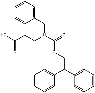 β-Alanine, N-[(9H-fluoren-9-ylmethoxy)carbonyl]-N-(phenylmethyl)- Struktur