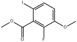 Methyl 2-fluoro-6-iodo-3-methoxybenzoate Struktur