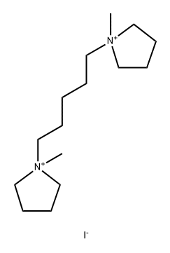 Pyrrolidinium, 1,1'-pentamethylenebis(1-methyl-, diiodide Struktur