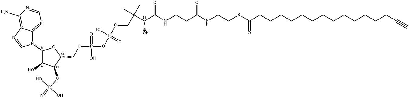 Coenzyme A, S-15-hexadecanoate Struktur