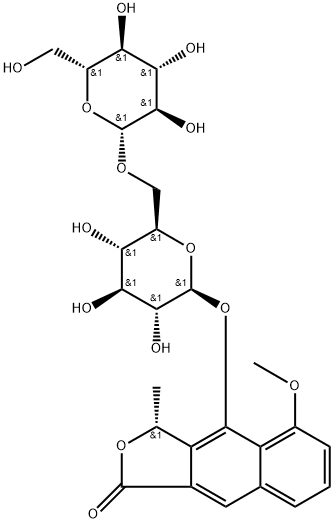 Eleutherol-4-O-β-D-gentiobioside Struktur