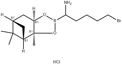 (R)-Boro(5-Bromo)Bug-(+)-Pinanediol-hydrochloride Struktur