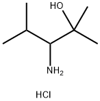 3-Amino-2,4-dimethylpentan-2-ol hydrochloride Struktur