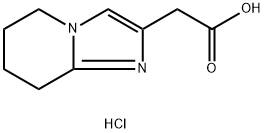 2-{5H,6H,7H,8H-imidazo[1,2-a]pyridin-2-yl}acetic acid hydrochloride Struktur