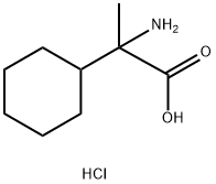 Cyclohexaneacetic acid, α-amino-α-methyl-, hydrochloride (1:1) Struktur