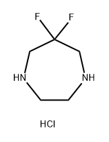 6,6-Difluoro-1,4-Diazepane Dihydrochloride(WXC04027) Struktur