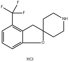 4-(Trifluoromethyl)-3H-spiro[benzofuran-2,4''-piperidine] hydrochloride Struktur