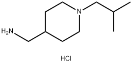 (1-Isobutylpiperidin-4-yl)methanamine hydrochloride Struktur