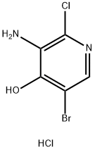 3-Amino-5-bromo-2-chloropyridin-4-ol hydrochloride Struktur