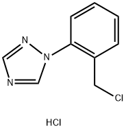 1-(2-(Chloromethyl)phenyl)-1H-1,2,4-triazole hydrochloride Struktur