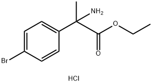 Ethyl 2-amino-2-(4-bromophenyl)propanoate hydrochloride Struktur