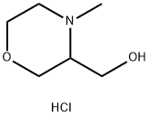 3-Morpholinemethanol, 4-methyl-, hydrochloride Struktur