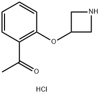 1-(2-(Azetidin-3-yloxy)phenyl)ethanone hydrochloride Struktur