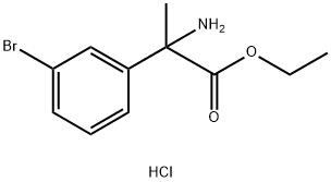 Ethyl 2-amino-2-(3-bromophenyl)propanoate hydrochloride Struktur