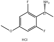 (R)-1-(2,6-Difluoro-4-methoxyphenyl)ethanamine hydrochloride Struktur