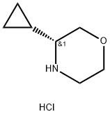 Morpholine, 3-cyclopropyl-, hydrochloride,(3R)- Struktur